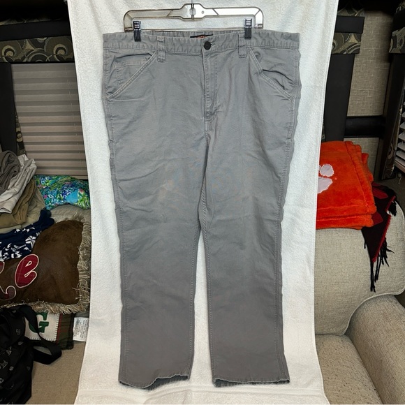 Ridgecut Toughwear Carpenter Work‎ Pants Men 42 X 32 Gray RIPSTOP - Picture 1 of 5